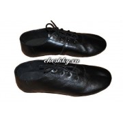 Чешки на шнурках чёрные с антискользящими вставками